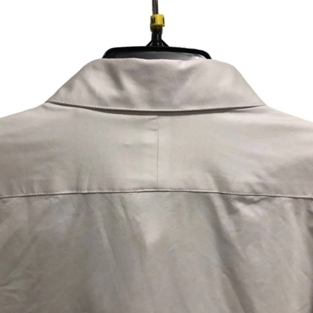 Soft Cloth Button Front Collared Dress Shirt - Picture 9 of 11